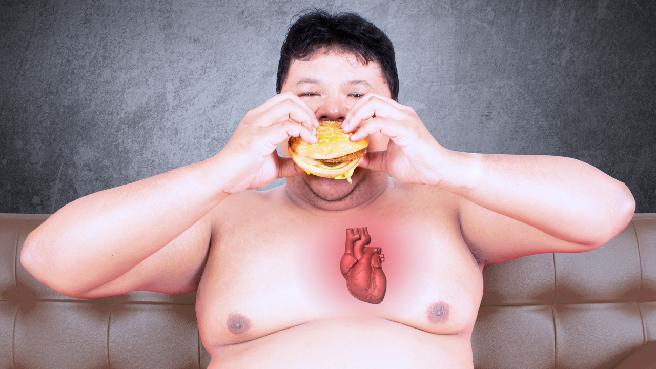 Coração da pessoa obesa